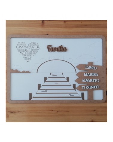 MADEIRA- QUADRO FAMILIA PERSONALIZADO 60X40CM