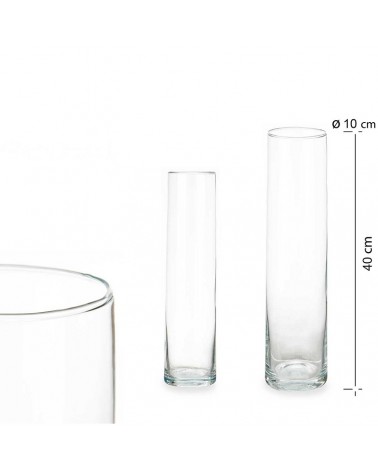 JARRA CILINDRICA 10X40CM