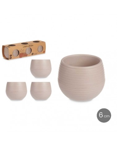 VASO RESERVA AGUA 6CM TAUPE