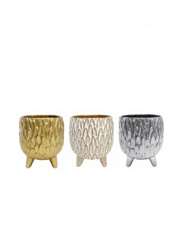 CERAMICA- VASO 3 PERNAS PEQ. 15X20CM