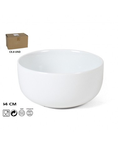 TIGELA BRANCA 14CM