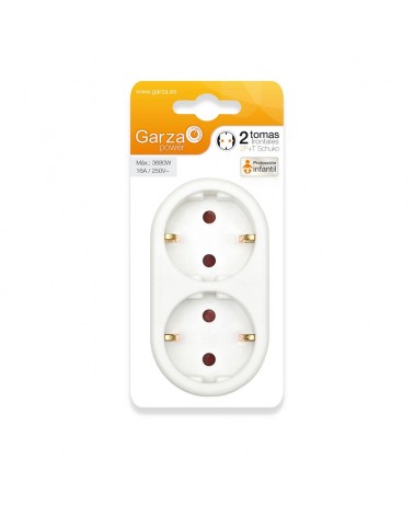 GARZA- ADAPTADOR C/2 TOMADAS FRONTAIS 