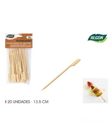 PALITOS BAMBU ALGON 135MM PACK20