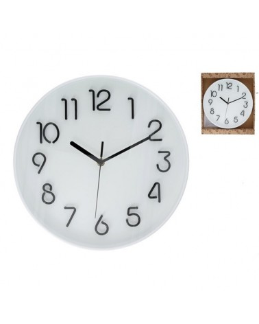 RELOGIO PAREDE BRANCO 30CM