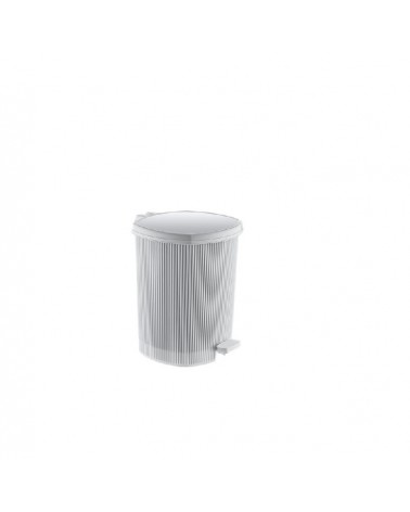 BALDE C/ PEDAL BRANCO 6L 