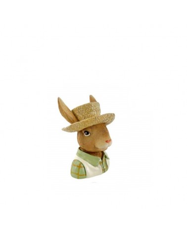 VASO BUSTO COELHO 15x15x21cm