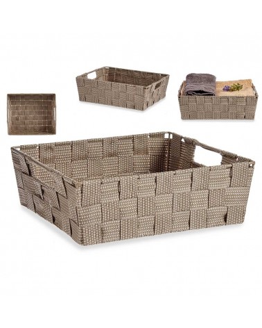 CESTA RECT. NATURAL 23X27X8CM