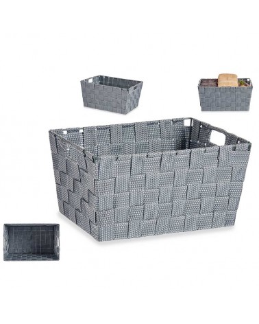 CESTO RECT. CINZA 20X34.5X14CM