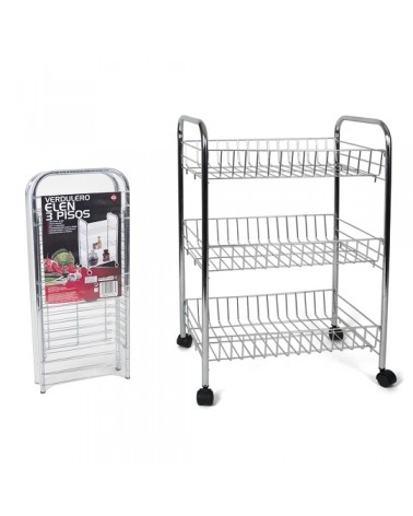 CARRINHO METAL C/3 PRATELEIRAS