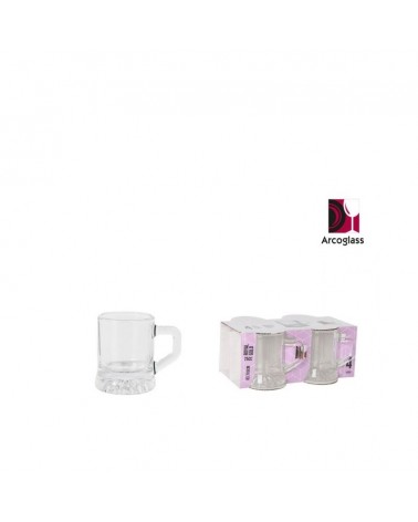CONJ. 4 CANECA SHOT 25CC ROYAL GOLD