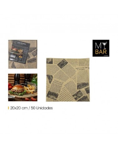 PAPEL ANTI-GORDURA 20x20cm PACK50