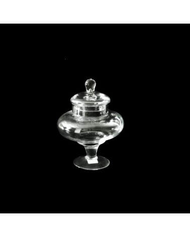 VIDRO- BOMBONEIRA TRANSP. 19x26cm