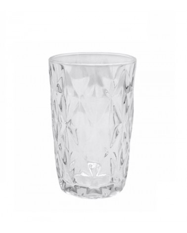 COPO VIDRO RHOMBUS TRANSPARENTE 350ml