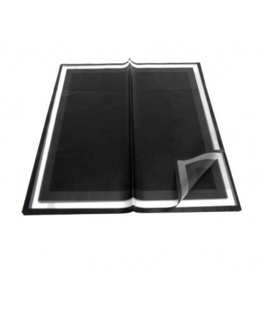 EMB. 20 FOLHAS CELOFAN 53MY PRETO 58cmX58cm