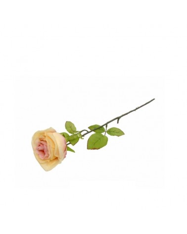 FLOR ARTIFICIAL- PE DE ROSA COR CHAMPANHE 58CM