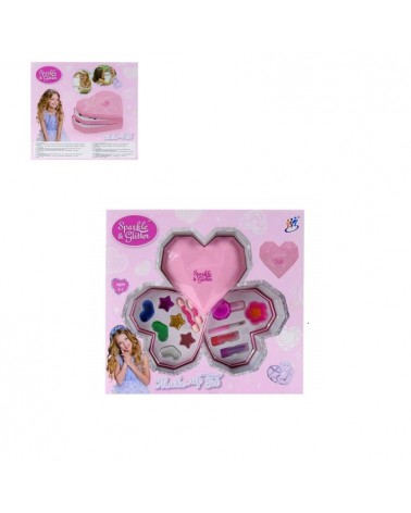 BRINQUEDO- CONJ. MAQUILHAGEM "SPARKLE" 28X26X5CM