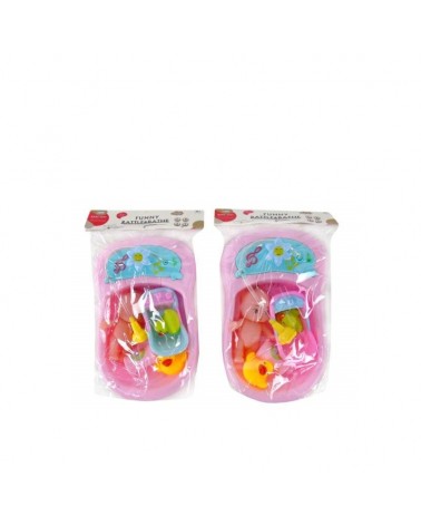 BRINQUEDO- CONJ. BANHEIRA C/BEBE 34X21X10CM