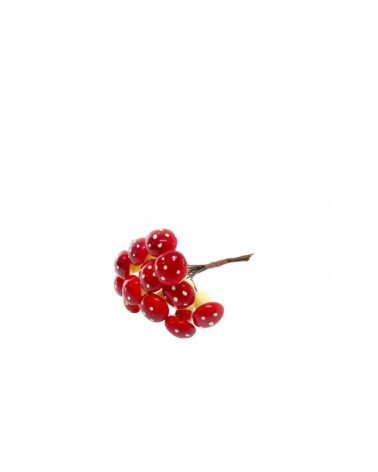 RAMO C/12 COGUMELOS VERMELHO 11CM