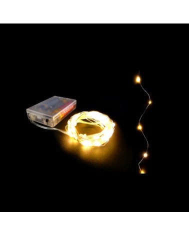 SERIE NATAL C/50 LUZES Led BRANCO QUENTE 5,2m