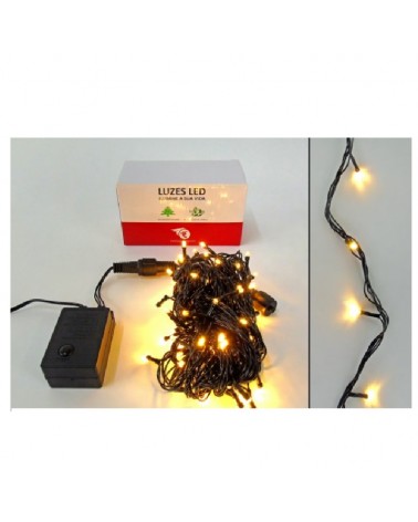 ILUMINAÇAO NATAL C/100 LUZES LED BRANCO QUENTE 10M