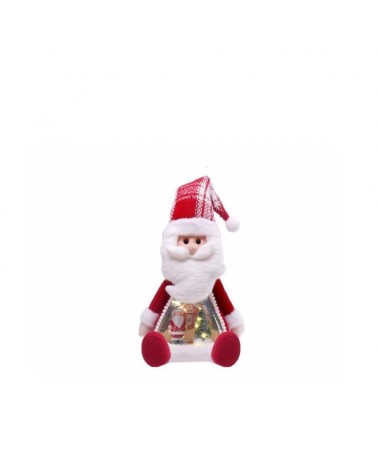 DEC. NATAL- PAI NATAL VERMELHO C/SOM E LUZ 46CM