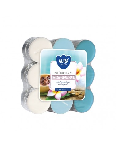 TEALIGHT PERF.C/18 FLORES SPA P15-18-363
