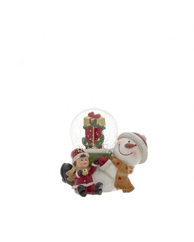 NATAL- BOLA AGUA BONECO NEVE 9X6.8X4.5CM