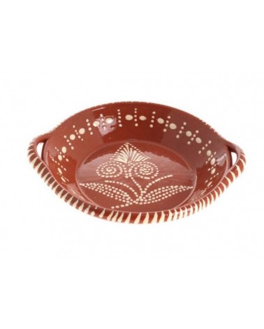 FRIGIDEIRA BARRO BAIXA PINTADA Nº6