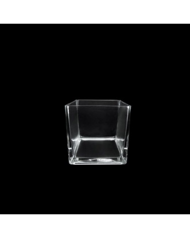 VIDRO- CUBO TRANSP. 12x12x12cm
