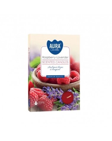 TEALIGHT PERF.CX6 FRAMBOESA/LAVANDA TP15-352