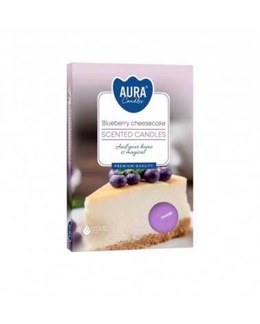 TEALIGHT PERF.CX6 CHEESECAKE MIRTILO TP15-359