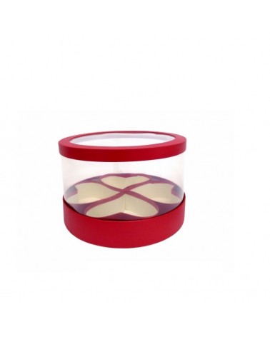 CAIXA CARTAO VERMELHO 30x30x8cm