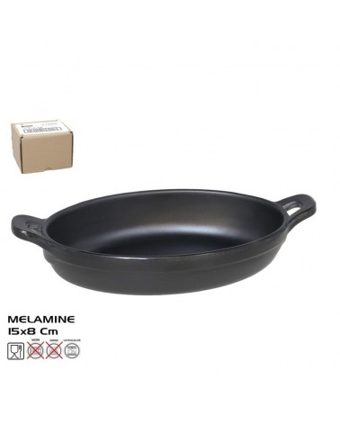 MINI PAELLA PRETA MELAMINA 15X8CM