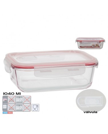 CAIXA P/ALIMENTOS RECT. VIDRO 1040ML
