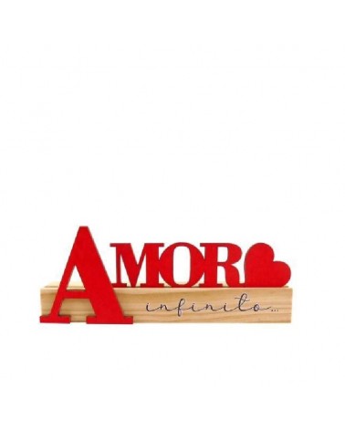 MADEIRA- BLOCO "AMOR INFINITO" 16CM