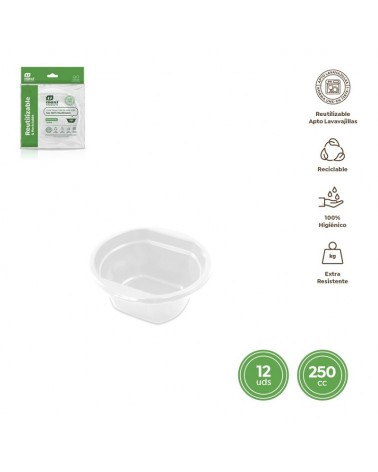 DESCARTAVEIS- SALADEIRA REUT. 250cc PACK12