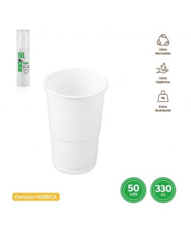 DESCARTAVEIS- COPO BRANCO 330CC PACK50
