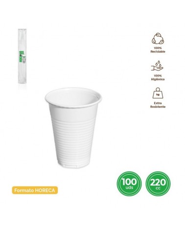 DESCARTAVEIS- COPO BRANCO 220CC PACK100