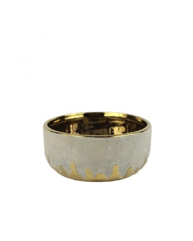 TAÇA FOGO OURO 15.5X7CM CH-14799