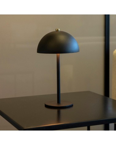 CANDEEIRO METAL PRETO USB 10X27CM