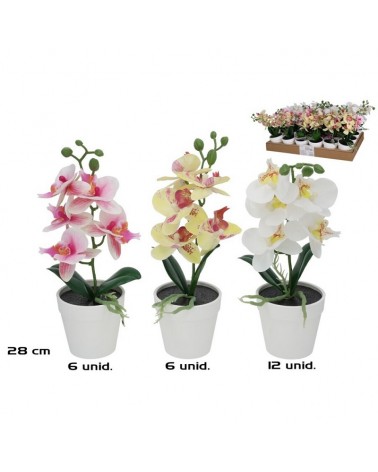 VASO C/ORQUIDEA 28CM