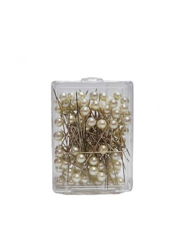 ALFINETES 10mm/50pcs PEROLA