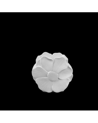 ARTESANATO GESSO- JARRA FLOR 10x9cm