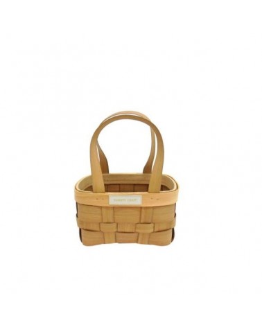 VIME PVC- CESTA RECT. C/ASAS CAST. 18x13x24cm