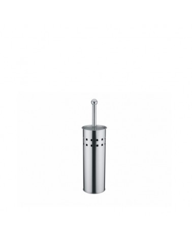 SUPORTE METAL C/ESCOVA WC INOX 9x38cm