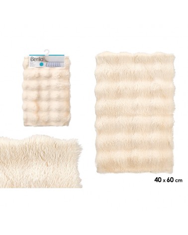 TAPETE PELO RELEVO 40X60CM BEGE