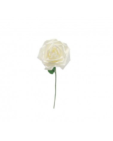 FLOR ARTIFICIAL EVA- PE DE ROSA COR CREME 25X75CM