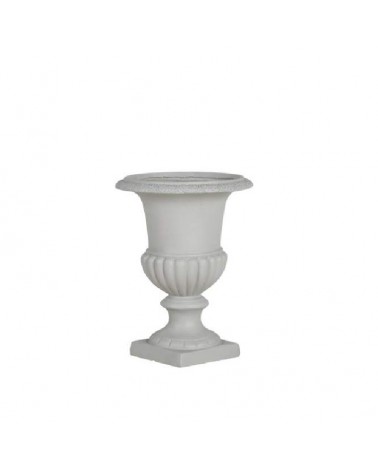 FIBRA RESINA- VASO ROMANO BRANCO 33x44cm
