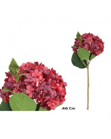 PE HORTENSIA FLOR MINI BORDÔ 46cm