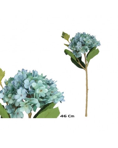 PE HORTENSIA FLOR MINI AZUL 46cm